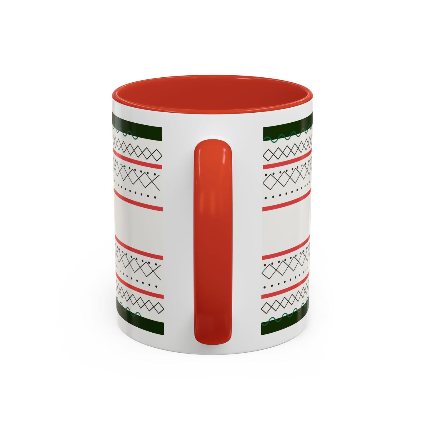 Palestine Hurrā Accent Coffee Mug — Arabic 'فلسطين حرة' Patterned 11/15oz