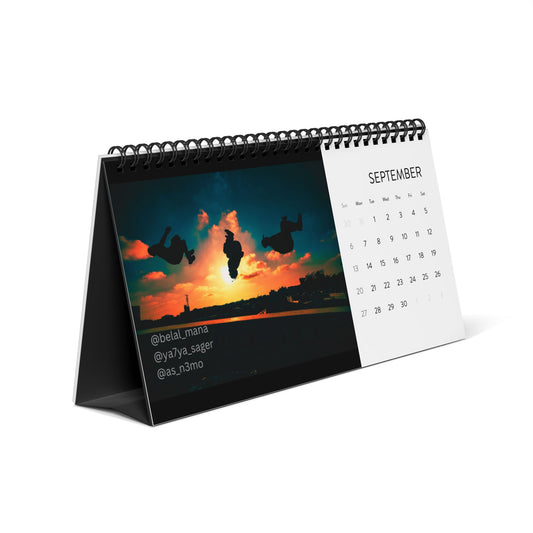 Gaza Athletes Desktop Calendar (2026 grid)
