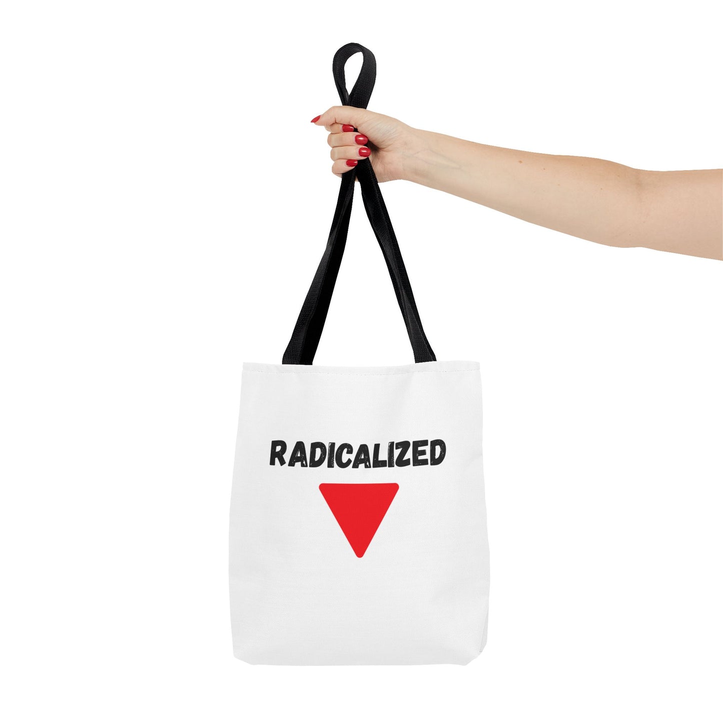 Radicalized Red Triangle Tote Bag