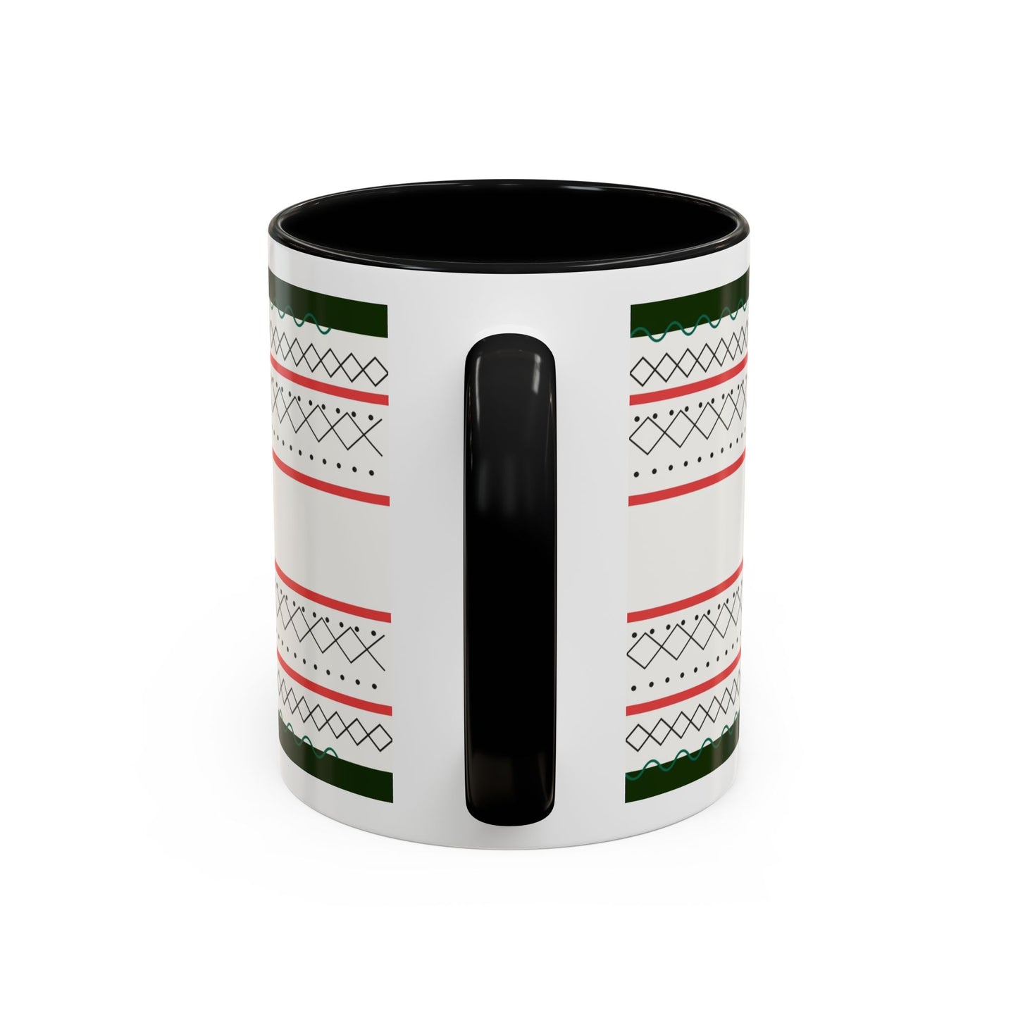 Palestine Hurrā Accent Coffee Mug — Arabic 'فلسطين حرة' Patterned 11/15oz
