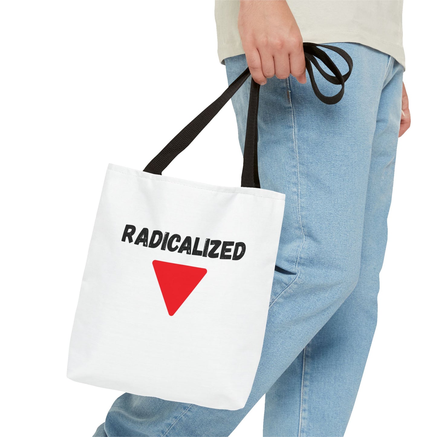 Radicalized Red Triangle Tote Bag