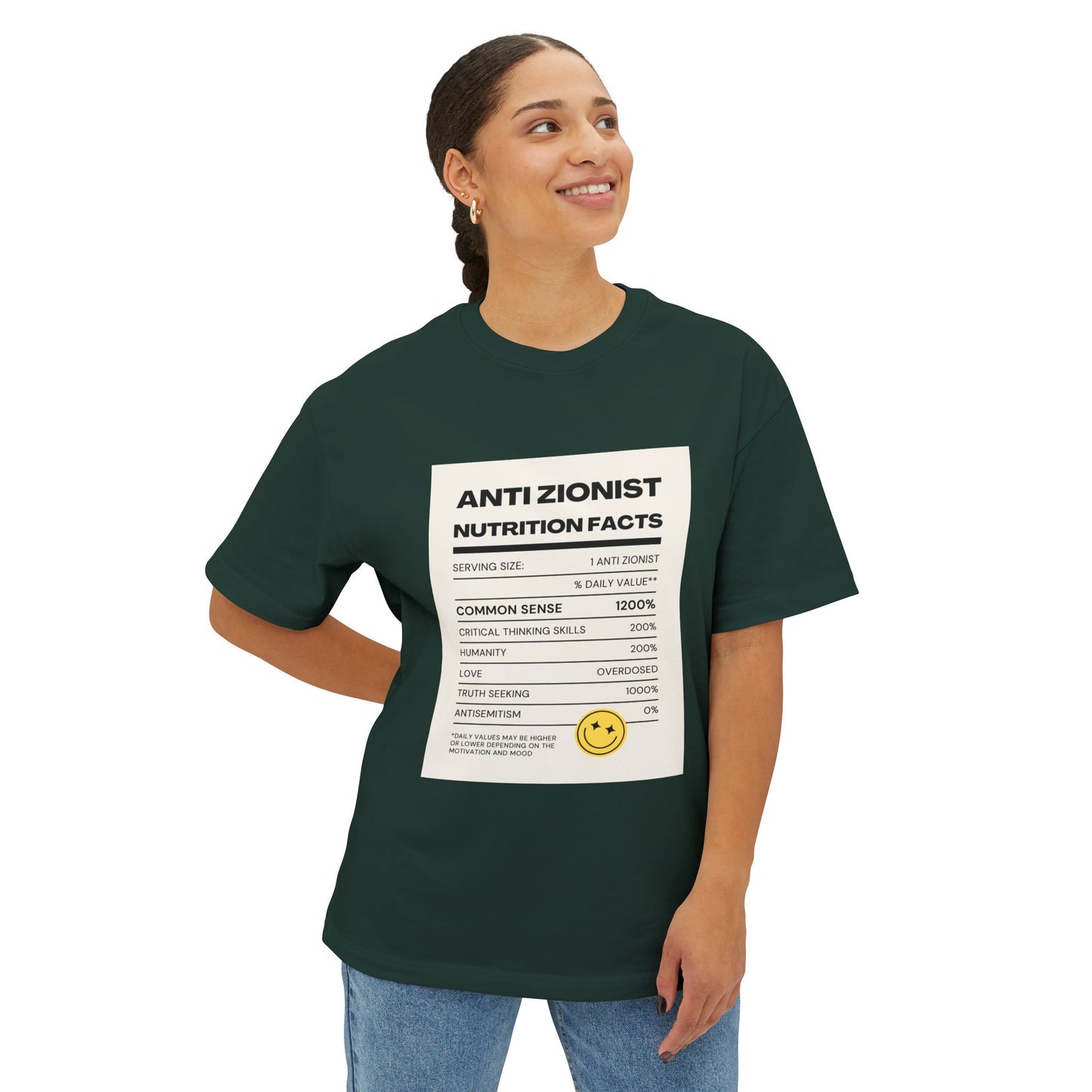 Anti Zi0 Unisex Oversized Boxy Tee