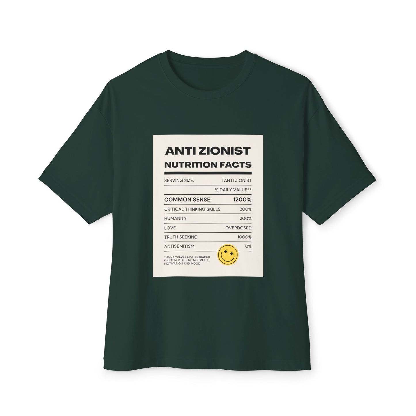Anti Zi0 Unisex Oversized Boxy Tee