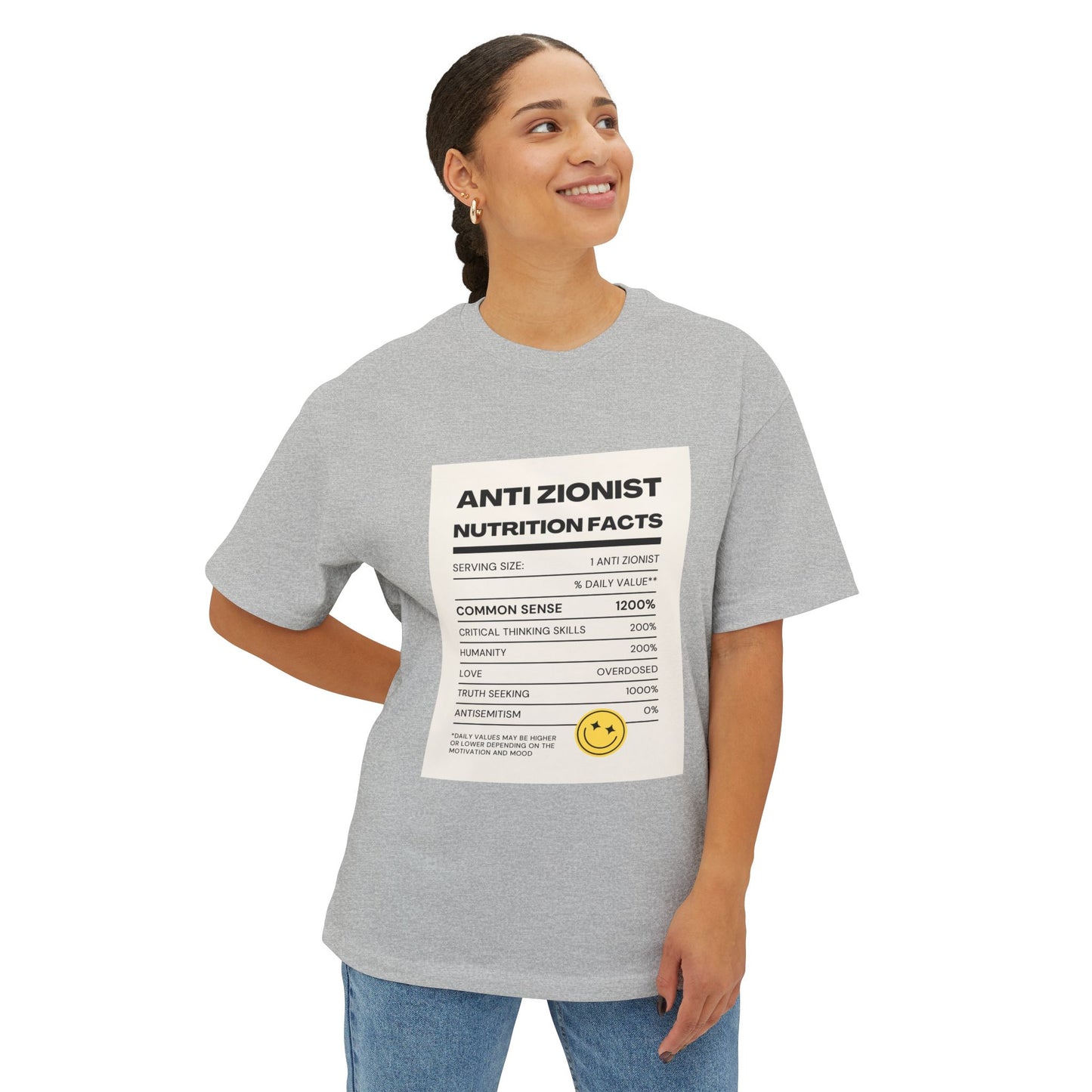 Anti Zi0 Unisex Oversized Boxy Tee