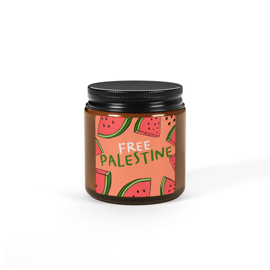 Scented Soy Candle (Multi-Size, Amber Jar)