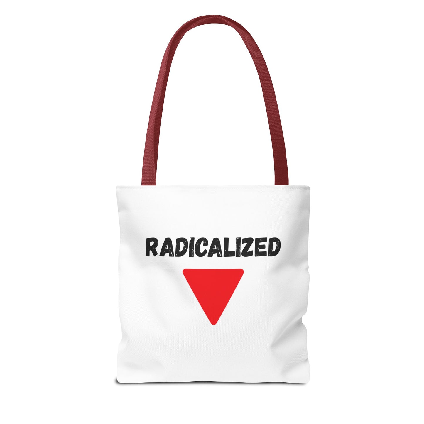 Radicalized Red Triangle Tote Bag