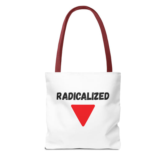 Radicalized Red Triangle Tote Bag