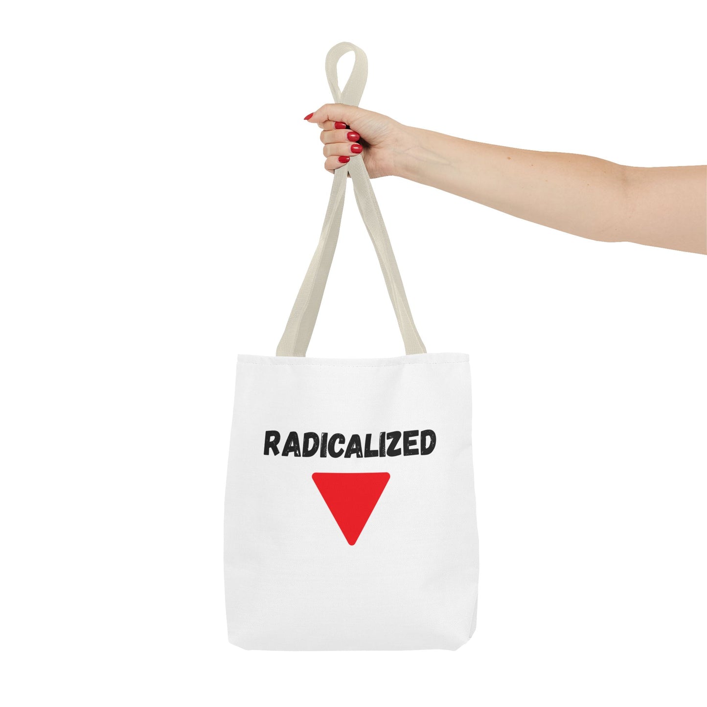 Radicalized Red Triangle Tote Bag