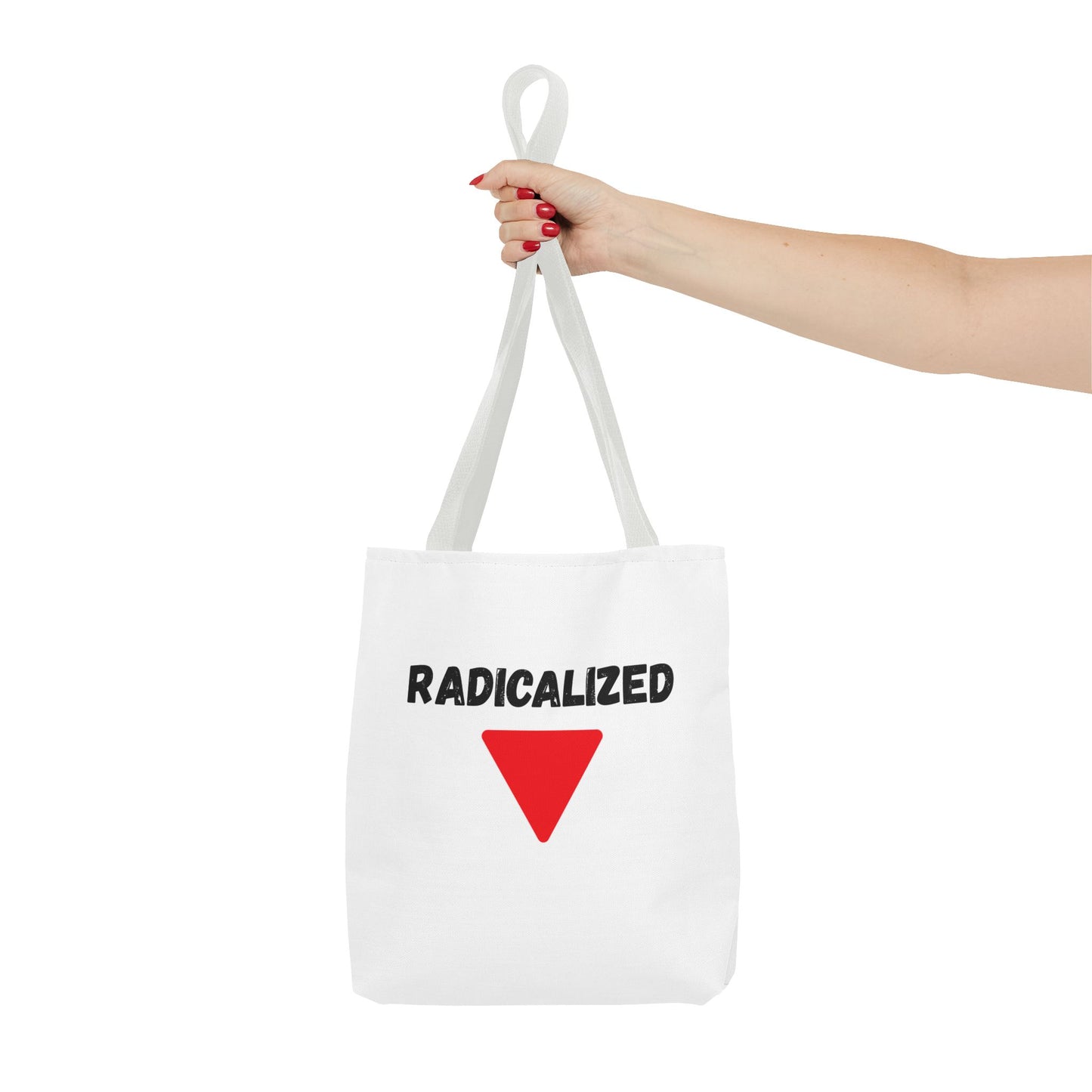 Radicalized Red Triangle Tote Bag