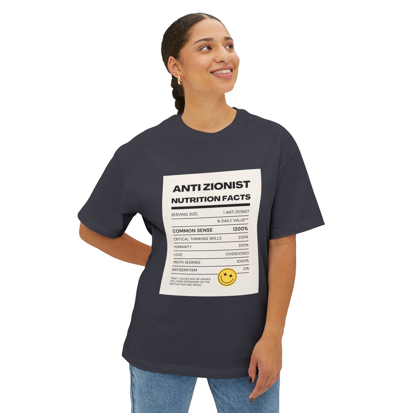 Anti Zi0 Unisex Oversized Boxy Tee
