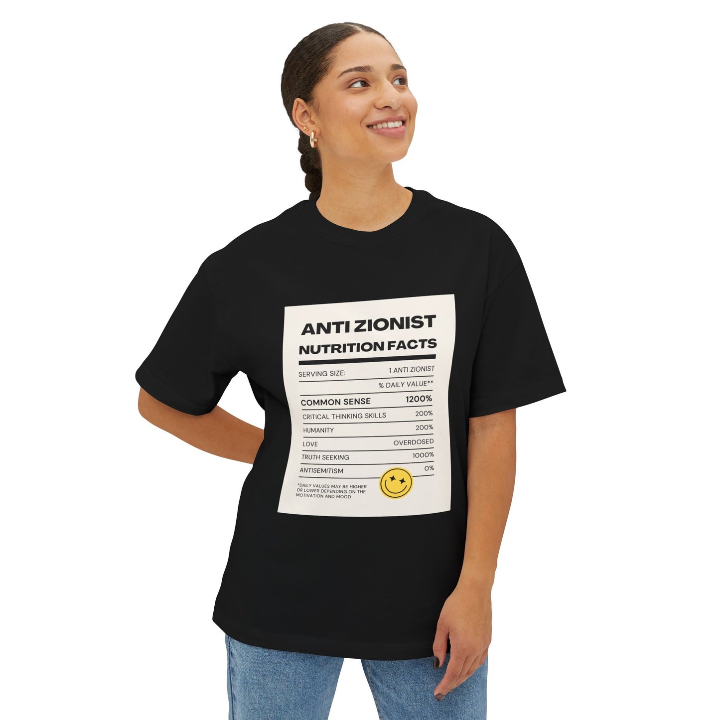 Anti Zi0 Unisex Oversized Boxy Tee