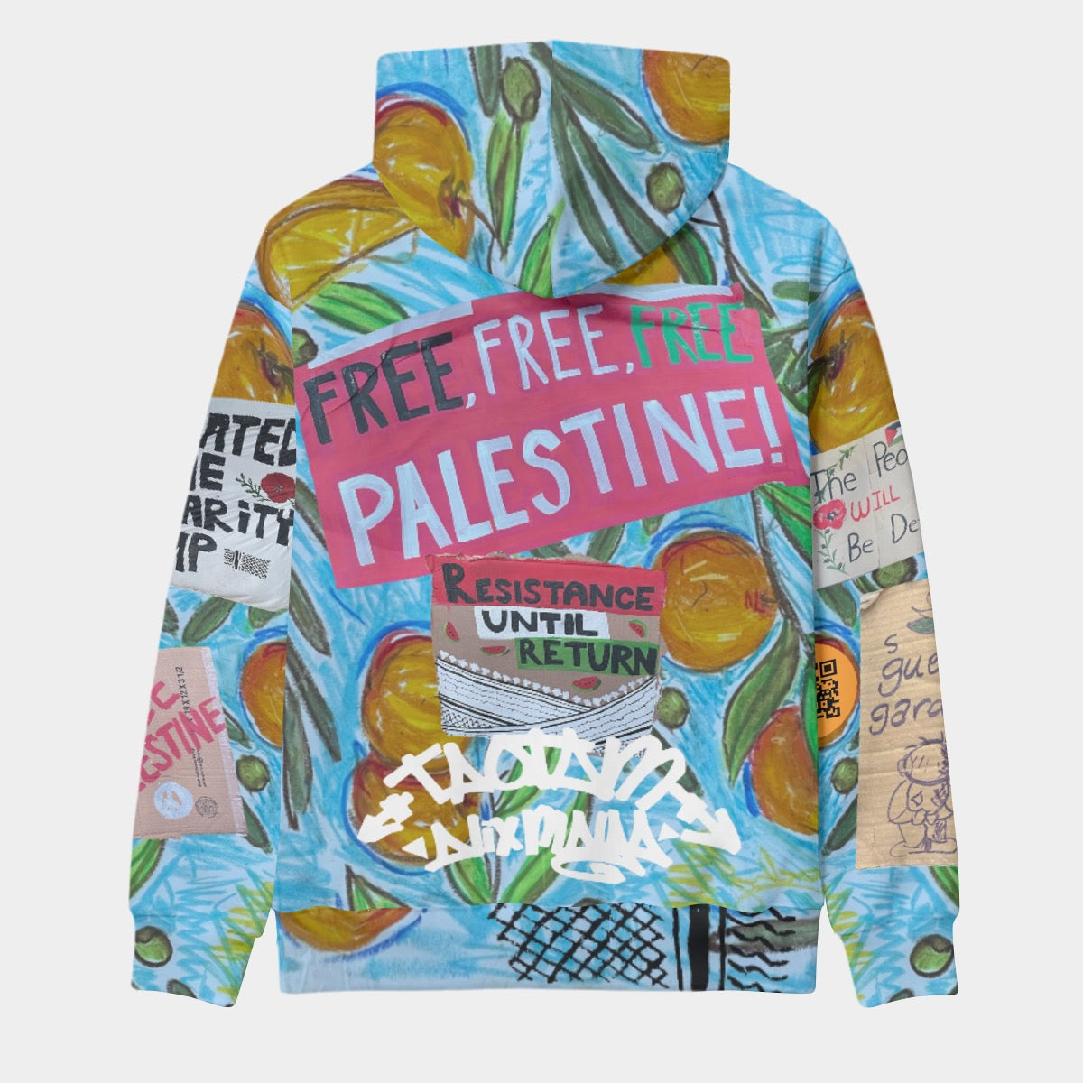All-Over Print Men's Pullover Hoodie for @Ftairjy_gaza