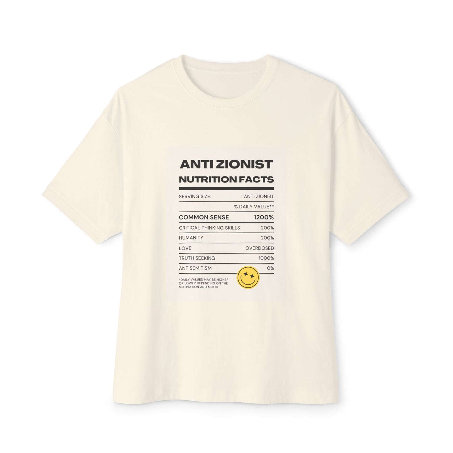 Anti Zi0 Unisex Oversized Boxy Tee