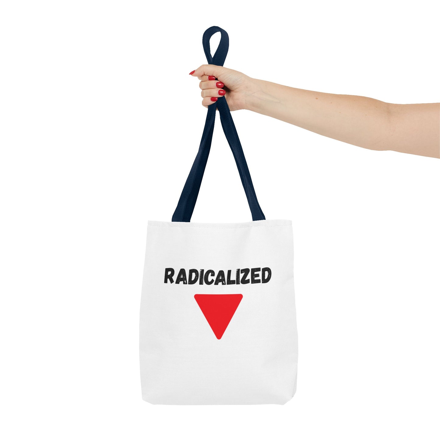 Radicalized Red Triangle Tote Bag