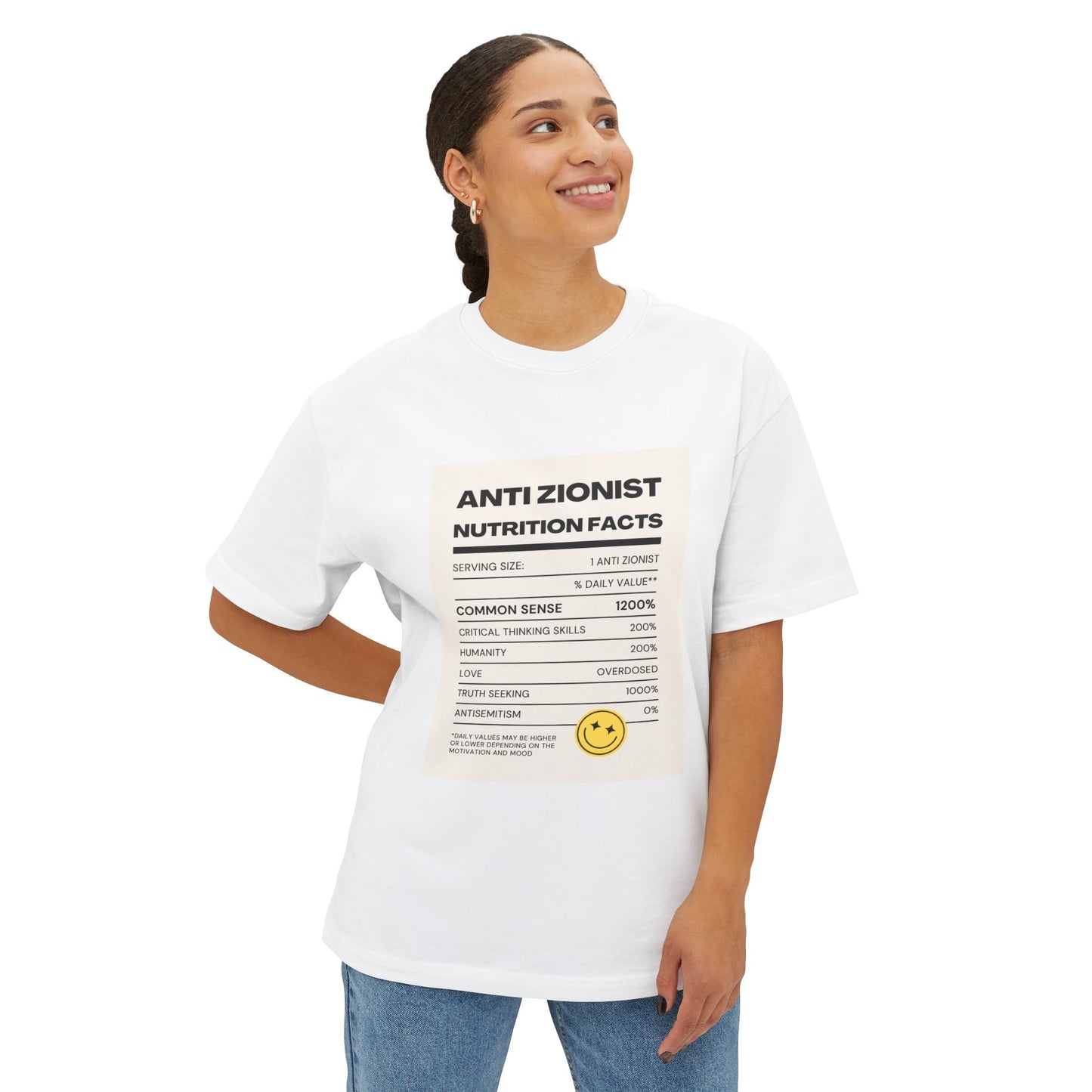 Anti Zi0 Unisex Oversized Boxy Tee