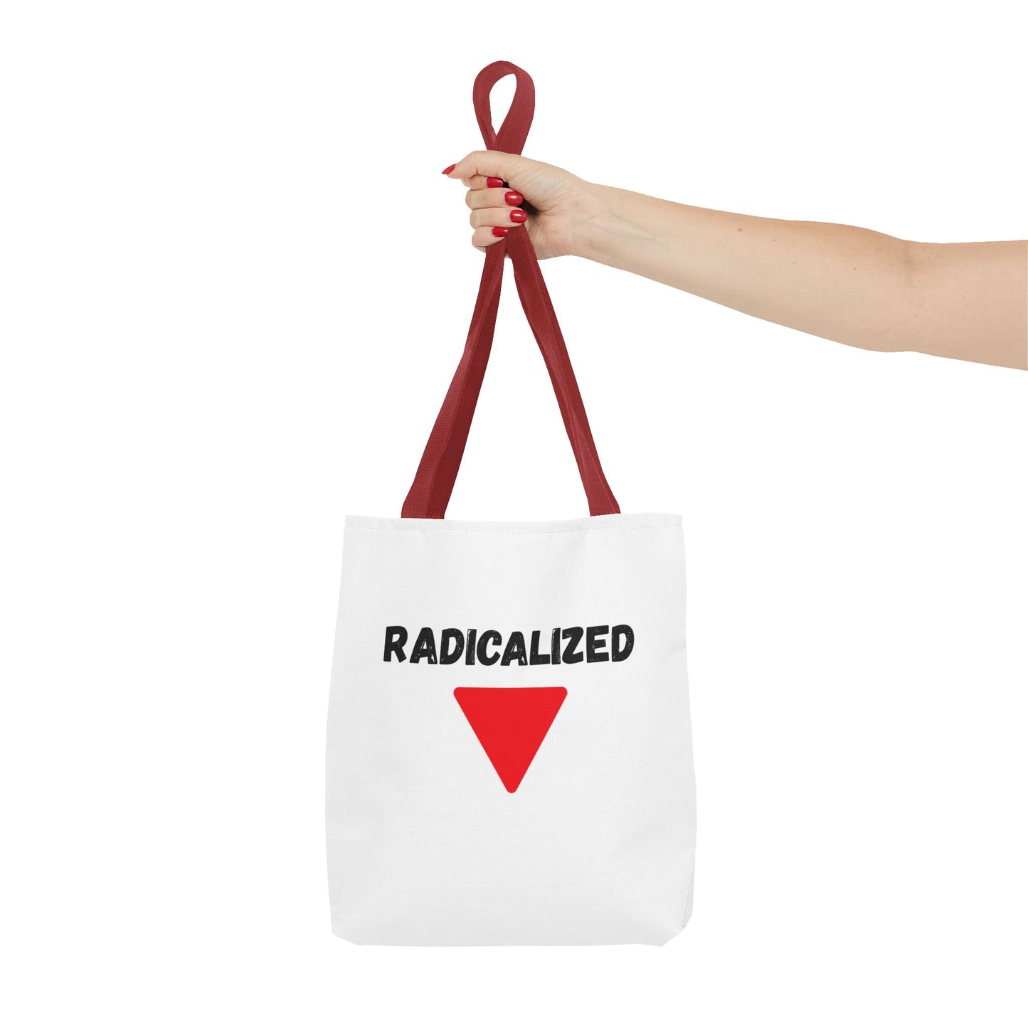 Radicalized Red Triangle Tote Bag