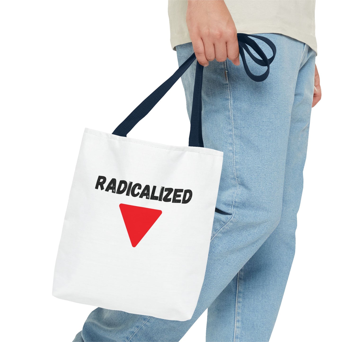 Radicalized Red Triangle Tote Bag