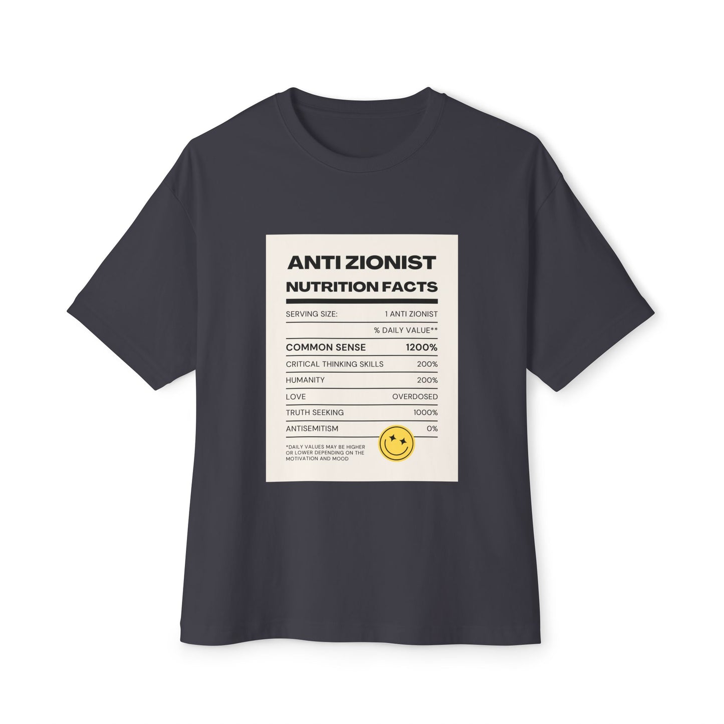 Anti Zi0 Unisex Oversized Boxy Tee