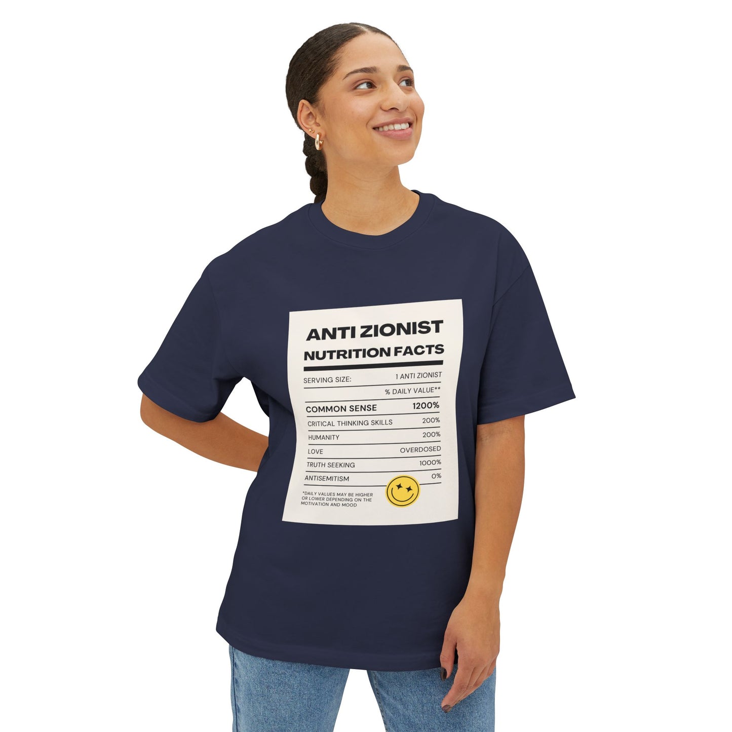 Anti Zi0 Unisex Oversized Boxy Tee